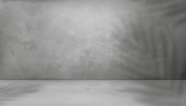 Concrete Wall Backdrop with Shadow Play