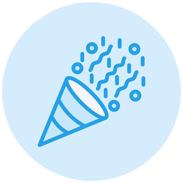 Confetti Vector Icon Design Illustration