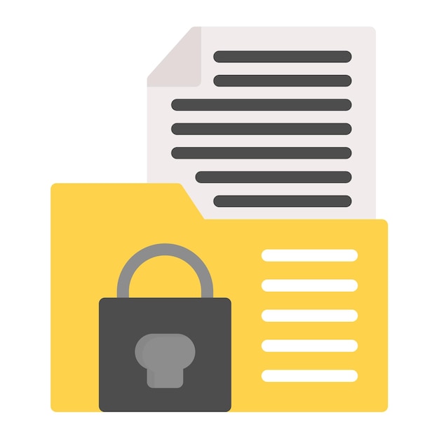 confidential project icon vector image can be used for crisis mangement