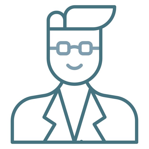 Consultant Male Duotone Illustration