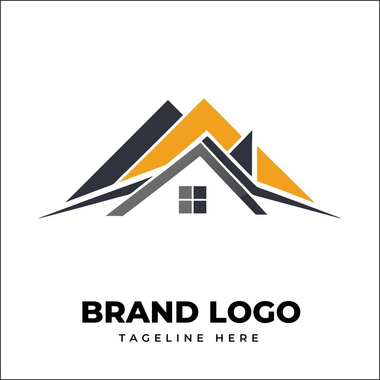 Contemporary Real Estate Logo Templates for roofing Agencies
