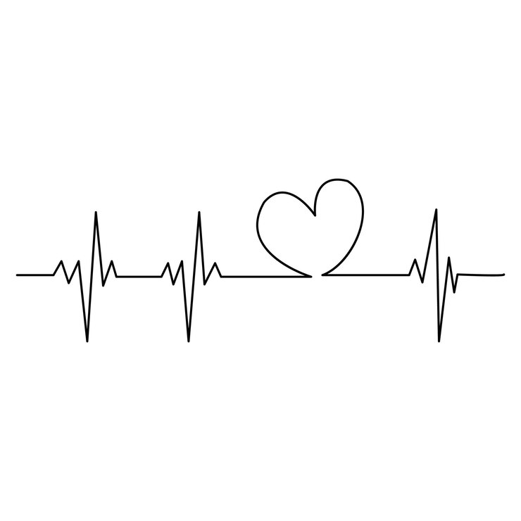 Continuous one line art Hearts of love concept on white illustration