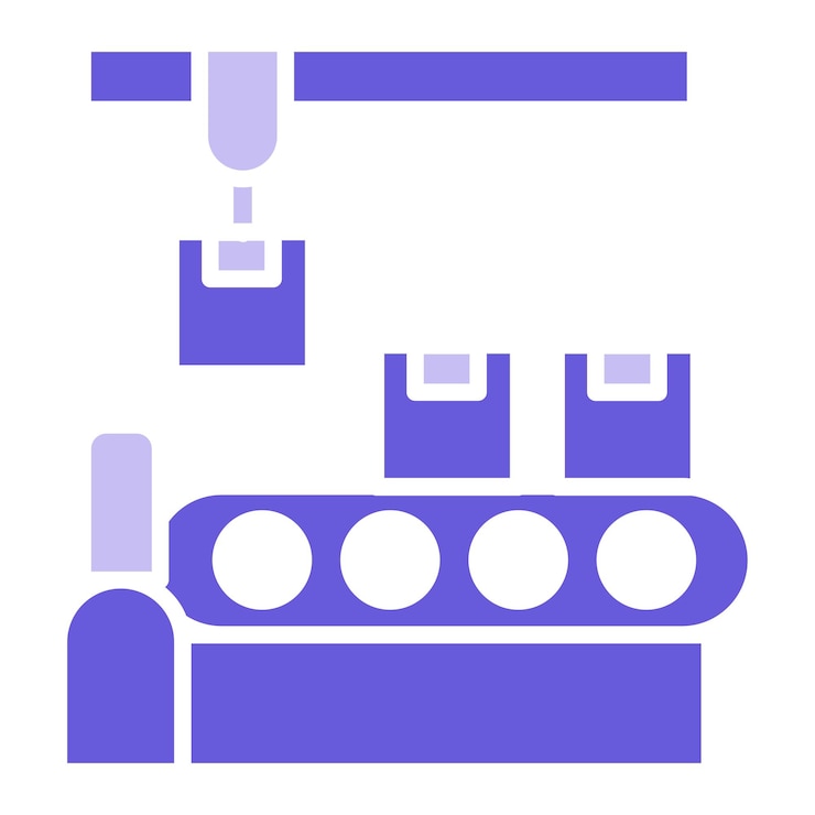 Vector conveyor vector illustration