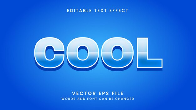 cool editable vector text effect