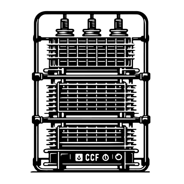 Vector cooling rack silhouette line art vector illustration on white background