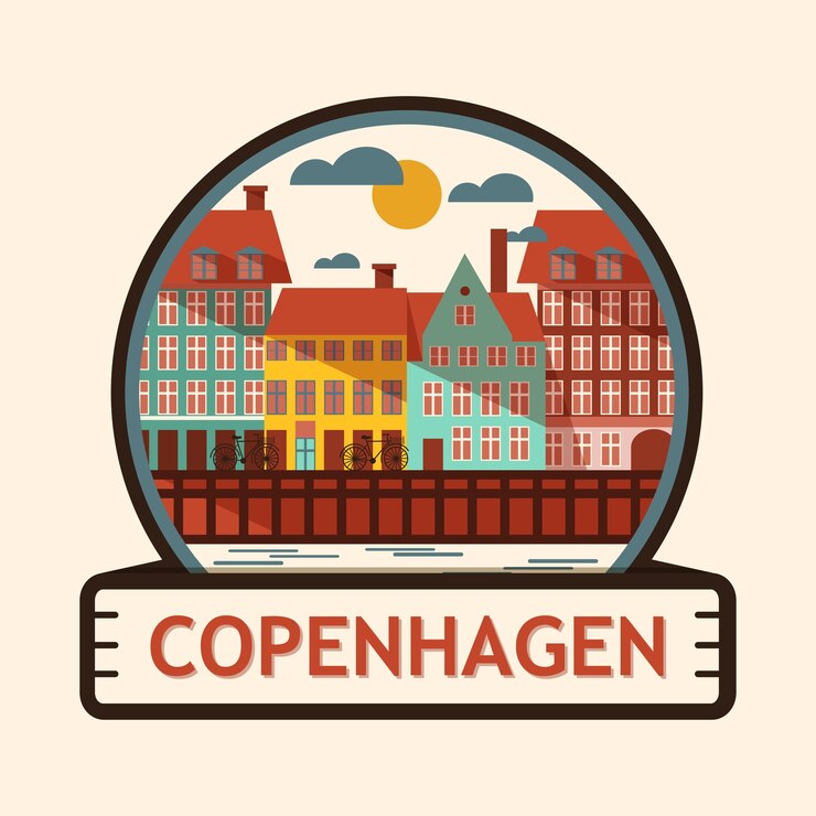 Vector copenhagen city badge