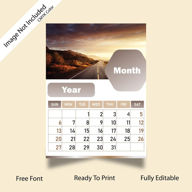 Vector corporate calender
