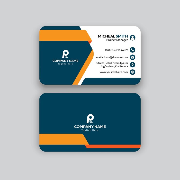 Corporate modern and Professional Green Business card template