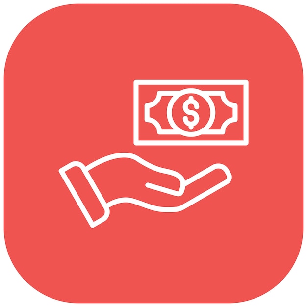 corrupt handprint vector icon can be used for corruption iconset