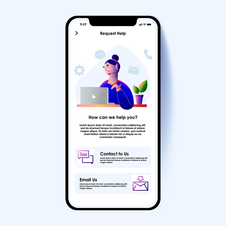 Vector costumer service illustration