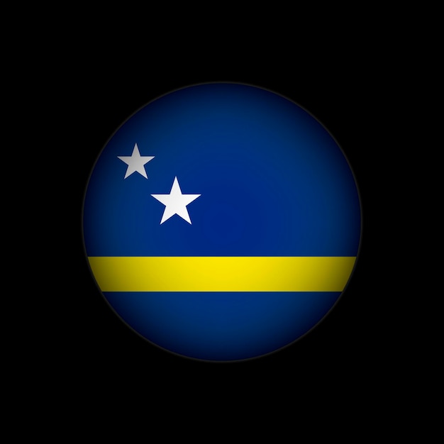 Country Curacao Curacao flag Vector illustration