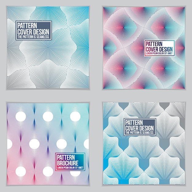 cover with minimal designs. web, commerce or events vector graphic design templates set. vector geometric patterns used in modern designs. minimalistic brochure designs.