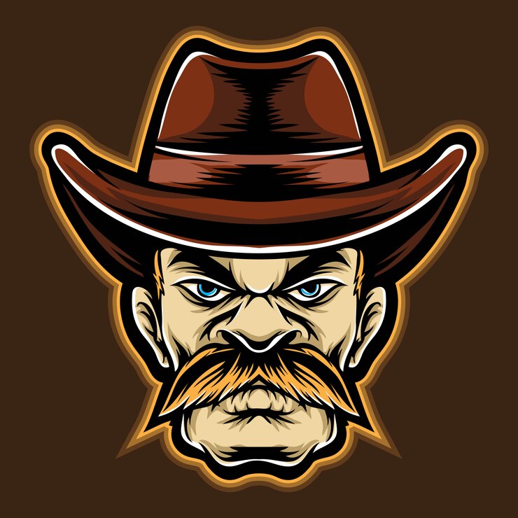 Vector cowboy cartoon