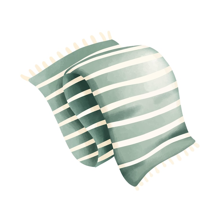 Vector cozy striped throw blanket