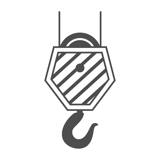 crane logo icon design illustration