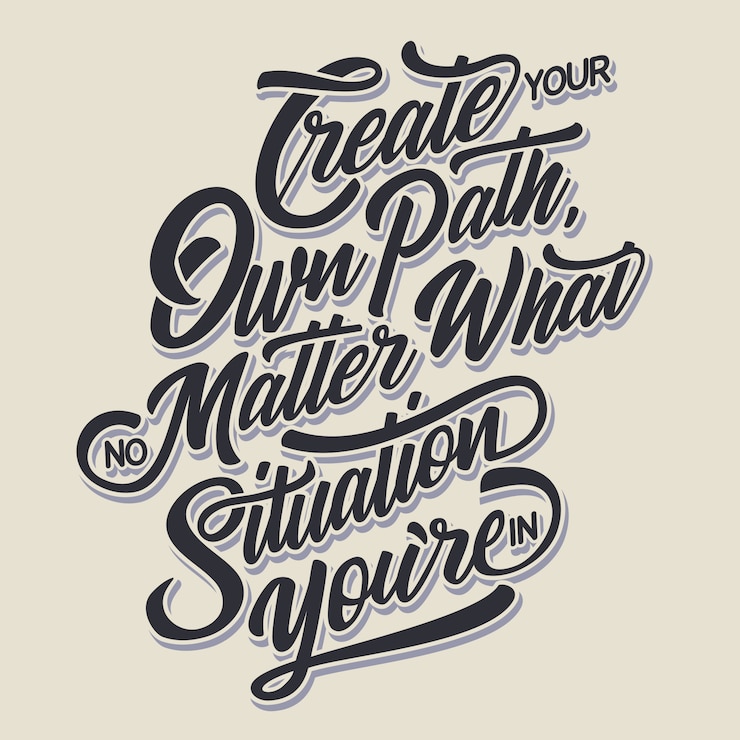Vector create your own path