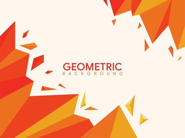 Vector creative abstract geometric shapes background