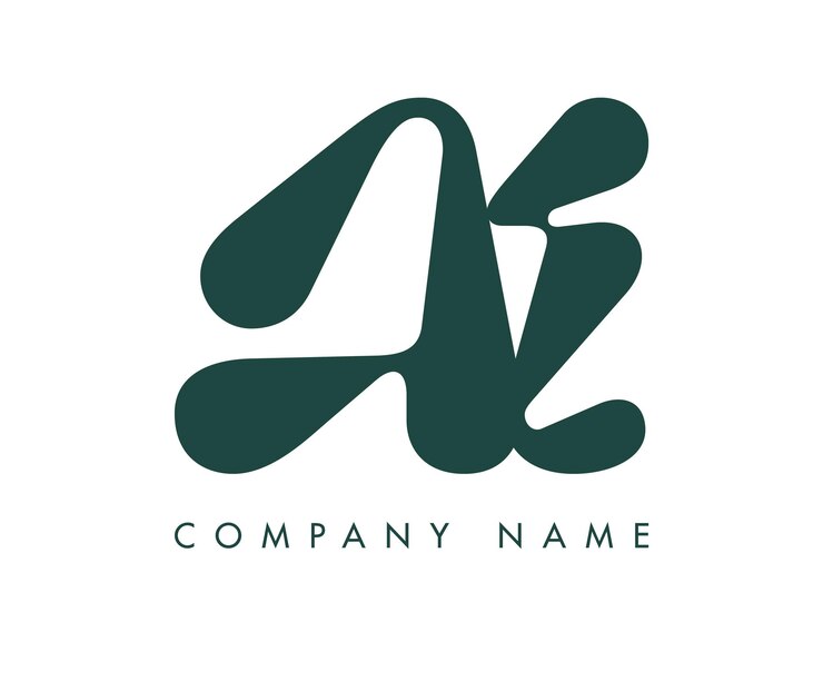 Vector creative abstract initial letter ai logo design