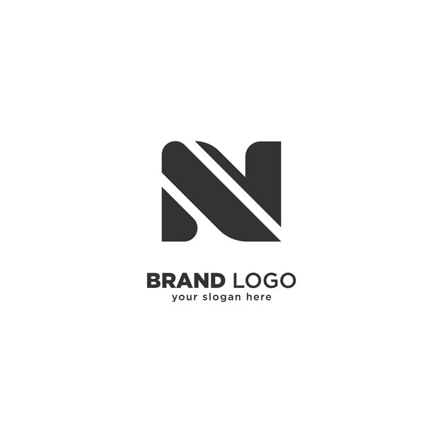 Creative Abstract N Letter Logo Design Unique Modern Branding Concept