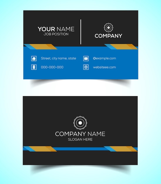 Creative and modern corporate business card template