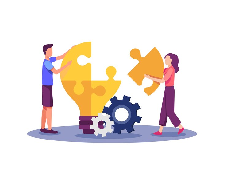 Vector creative business projects and development illustration