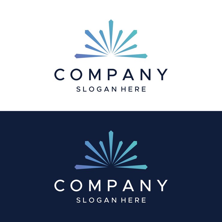 Creative colorful spark logo template design in modern style Logotype for business brand celebration fireworks stars