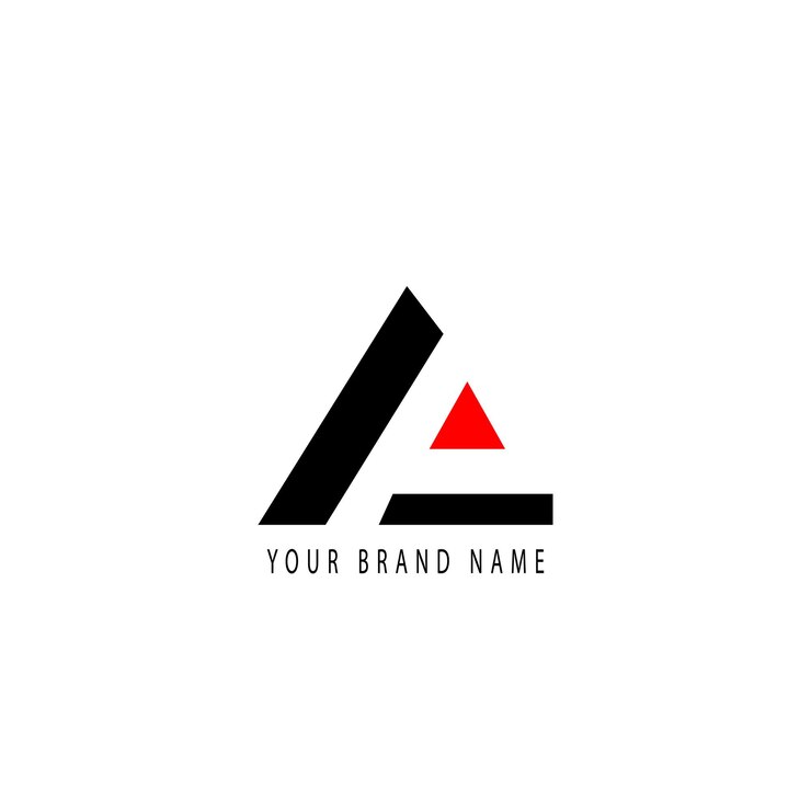 Creative elegant letter A vector emblem