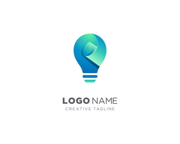 creative lamp logo