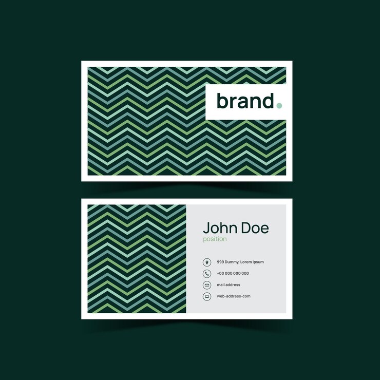 Creative line style modern business card template
