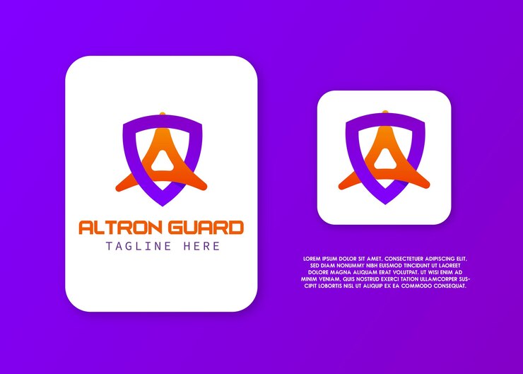 Creative Modern Coloring Vector Logo Design Templates