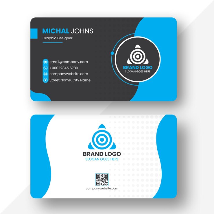 Creative modern professional business card design vector template