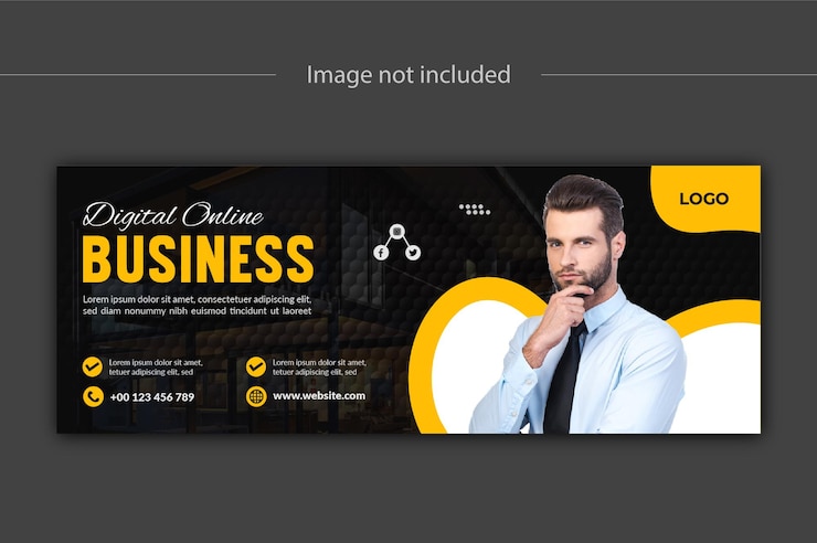 Vector creative modern social media facebook cover banner design template
