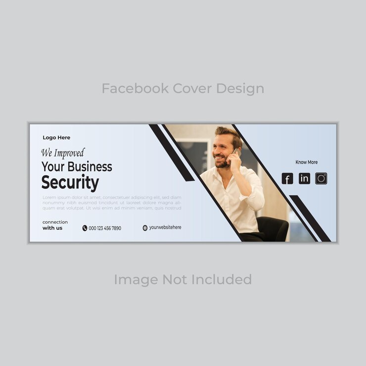 Creative modern unique facebook cover design or web banner template
