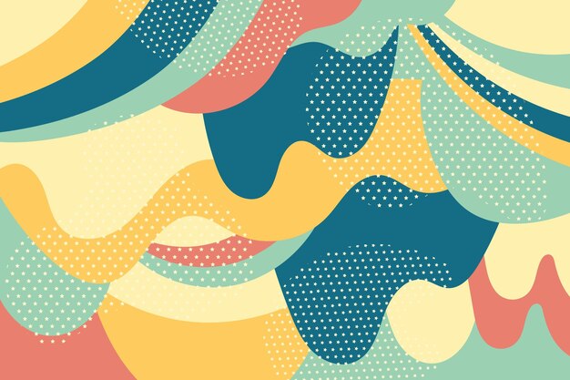 creative psychedelic geometric colorful background with patterns collage design for prints poster
