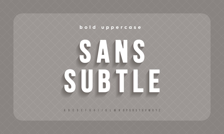 Vector creative typography alphabet modern abstract font vector illustration