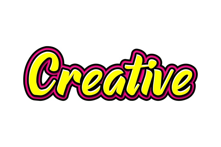 Vector creative vector hand drawn lettering illustration isolated on white background