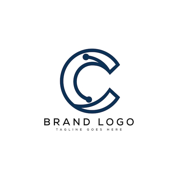 creative vector logos with the letter c