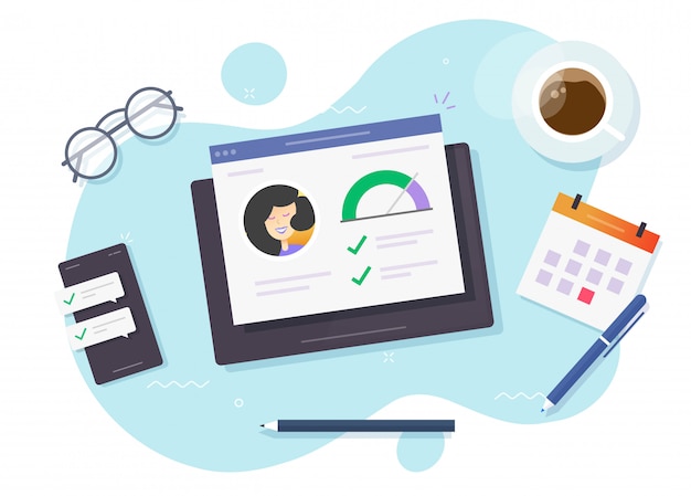 Credit score rating and loan rank financial report check research online