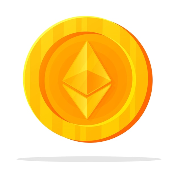 Crisp and Modern Vector Design of Ethereum Cryptocurrency Symbol
