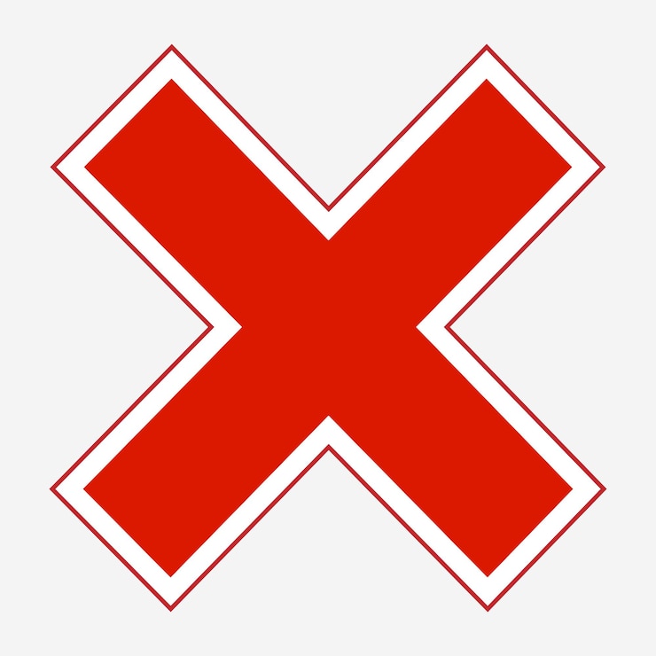 Vector cross check symbol