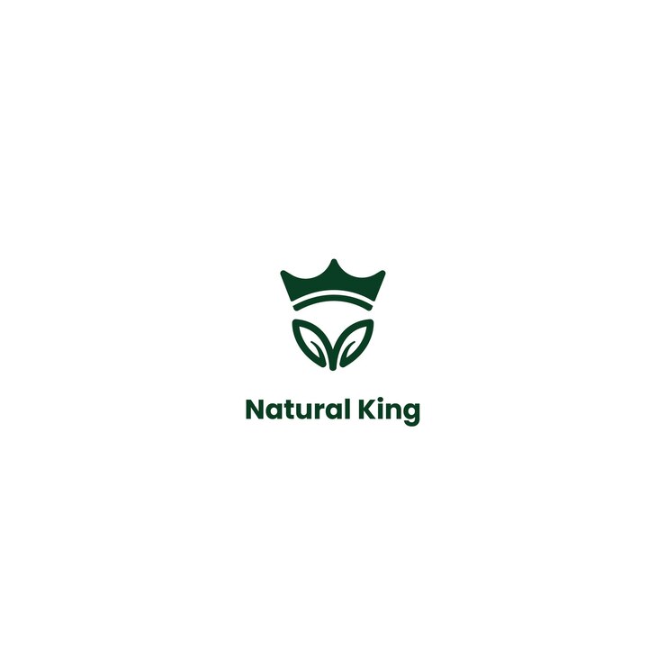crown and leaf logo combination