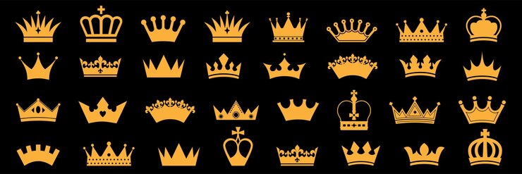 Crown icon set Crown sign collectionBig collection quolity crowns Crown icon set