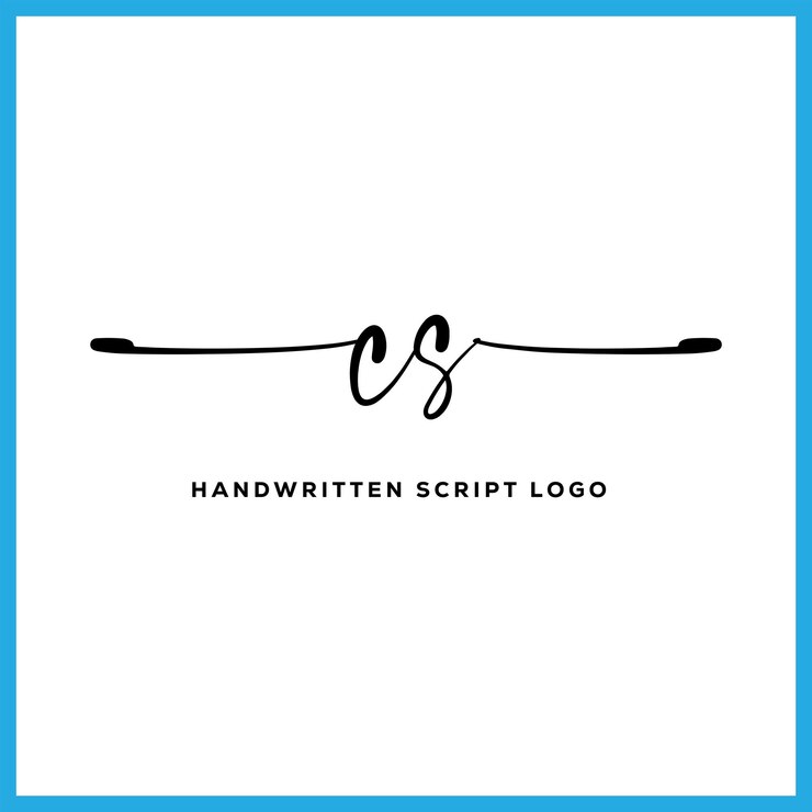 CS initials Handwriting signature logo C letter real estate beauty photography letter logo design
