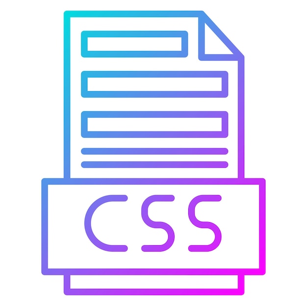 CSS File vector icon Can be used for Coding and Development iconset