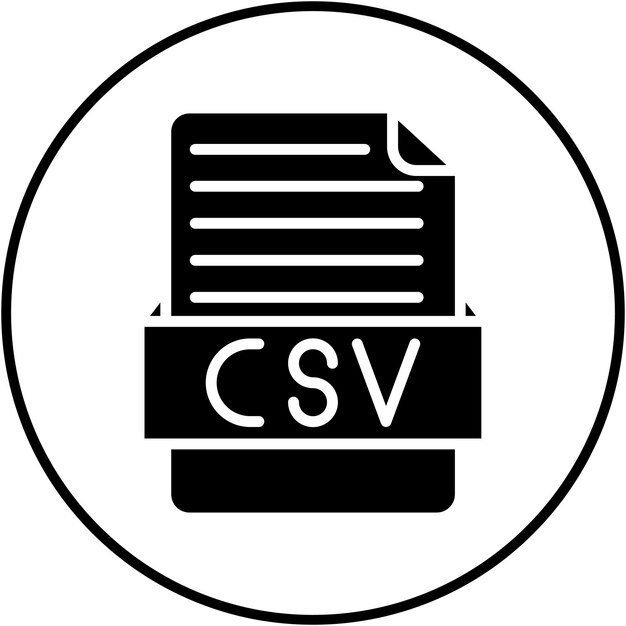 csv vector icon can be used for file formats iconset