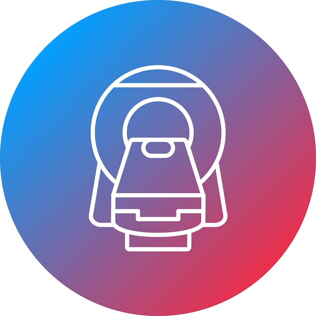 ct scan icon vector image can be used for health checkup