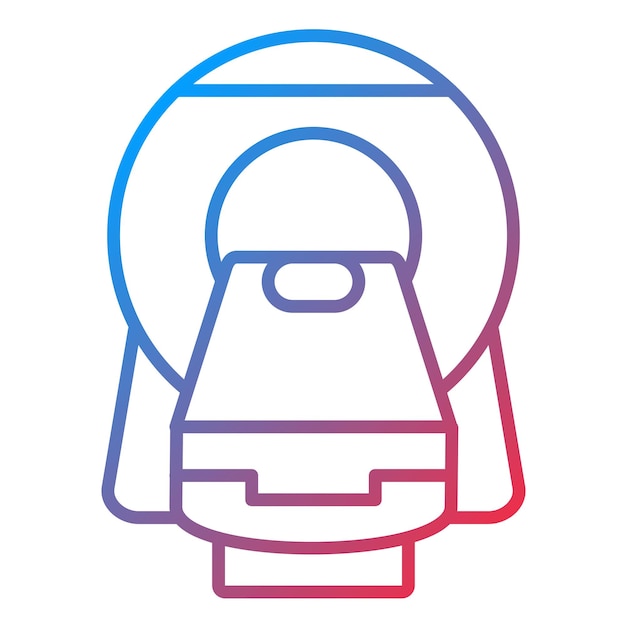 ct scan icon vector image can be used for health checkup