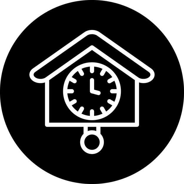Cuckoo Clock Icon Style