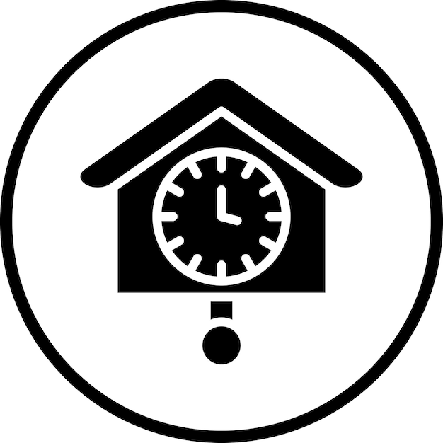 Cuckoo Clock Icon Style