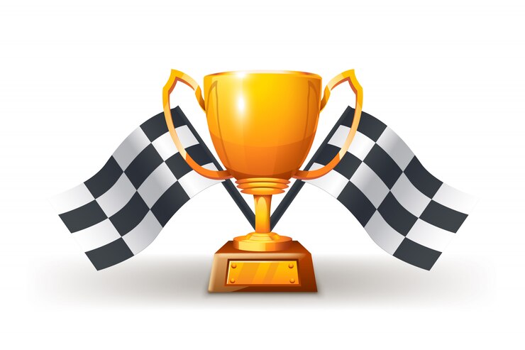 Cup and flag